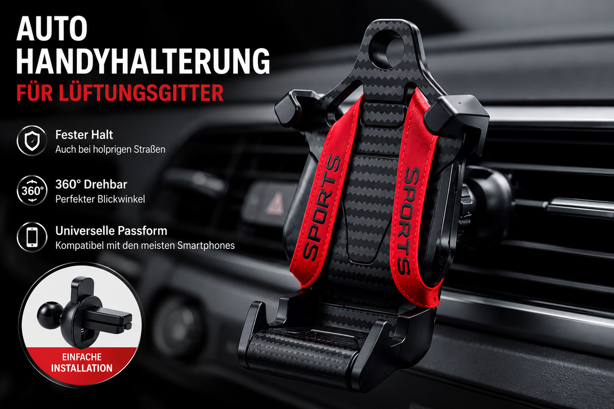 Auto-Handyhalterung für Lüftungsgitter